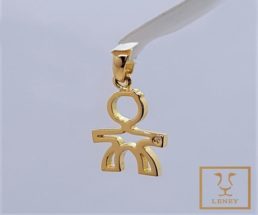 [1187W93] DIJE NINO CALADO 12MM