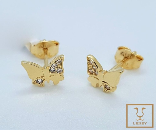 [1193W83] ARETE MARIPOSA ENJOYADA DE CIRCONES