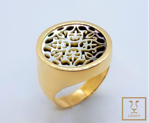 [1234W13] ANILLO CIRCULO CON MANDALA