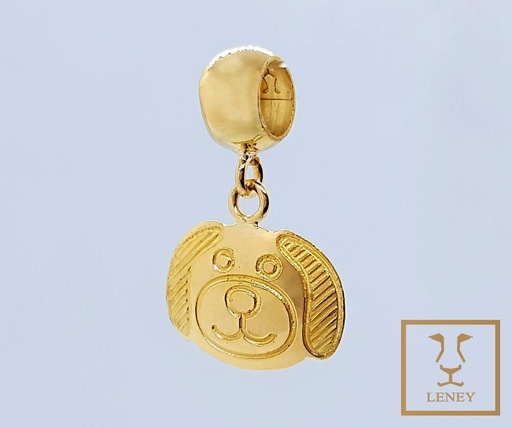 [1242W23] DIJE SEPARADOR CARA DE PERRO