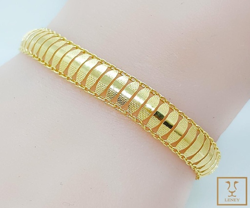 [1246W25] PULSERA ACORDEON OVALOS ALINIADOS