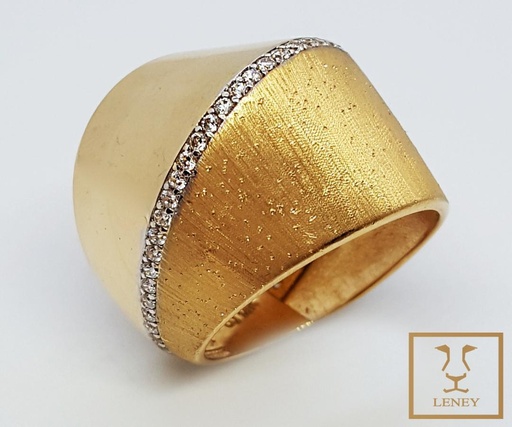 [1248W13] ANILLO CUPULA SYDNEY SATINADO