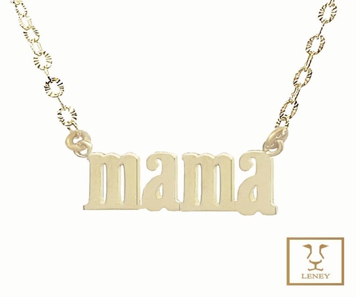 [1266W23] GARGANTILLA MAMA LETRA MANUSCRITA