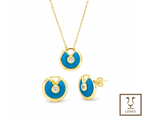 [1330W9] JUEGO 2 PIEZAS GARGANTILLA