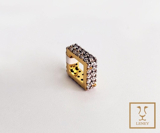 [1336W5] DIJE CUADRADO 8X8MM ENJOYADO