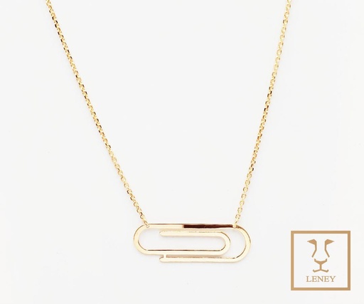 [1397W92] GARGANTILLA CLIP CENTRO CON CADENA