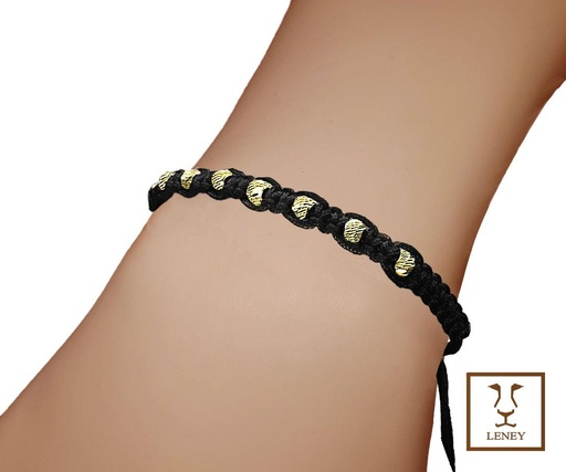 [1445W6] PULSERA CON 9 BOLITAS