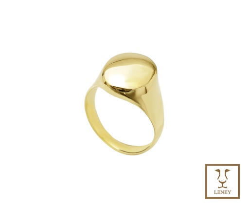 [1501W14] ANILLO OVAL CONVEXO 15X11MM