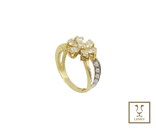 [1516W2] ANILLO FLOR ROSETA 13MM