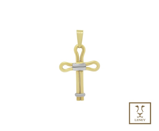 [1529W5] CRUZ TREBOL DOS OROS