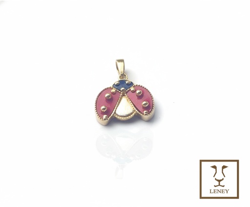 [1578W19] DIJE MARIQUITA ESMALTADA ROJA