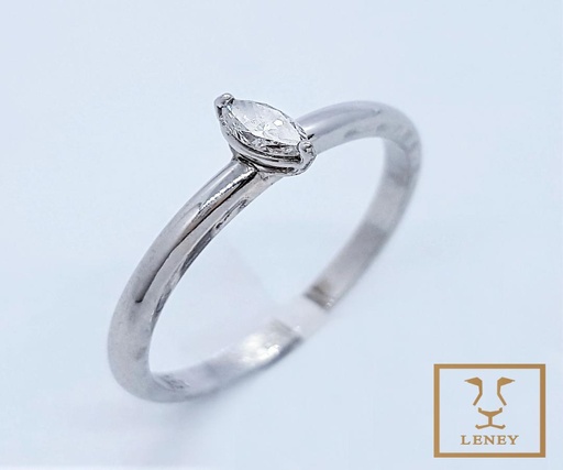 [972W4] ANILLO SOLITARIO SLIM BRILLANTE