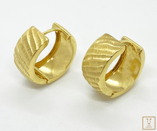 [1029W7] ARETE HUGGIE ANCHO 8MM CANALES