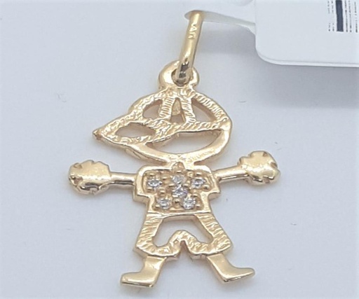 [1193W36] DIJE NINO CALADO CIRCONES