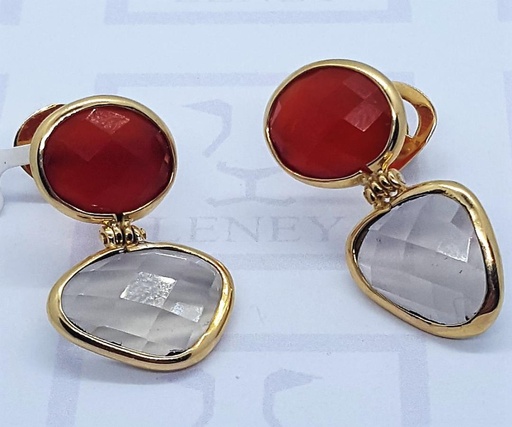 [1113W2] ARETE CARNELIAN CIRCULAR CHEQUERED