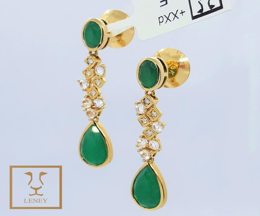 [1168W14] ARETE LARGO ESMERALDAS OVAL